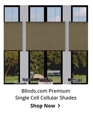Blinds.com Premium Single Cell Cellular Shades | Shop Now >