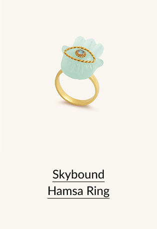 Skybound Hamsa Ring