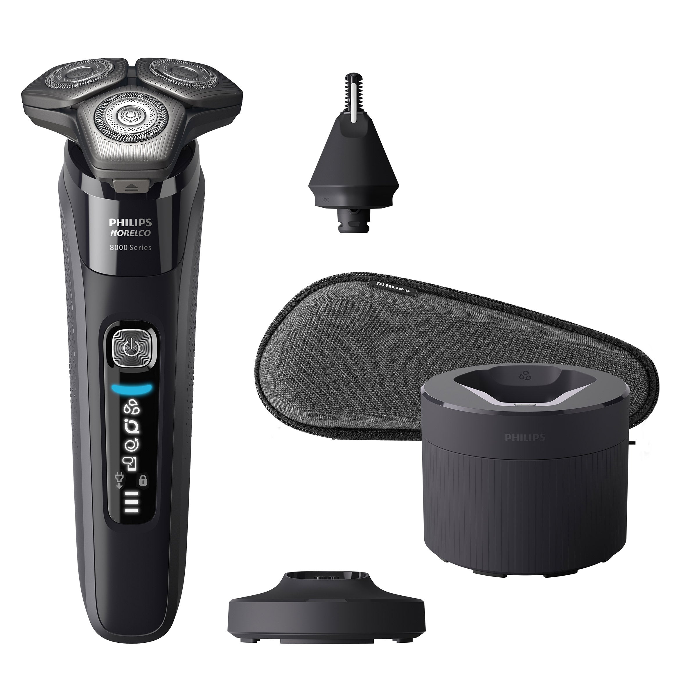 Philips Norelco Shaver 8000, Electric Shaver, Wet and Dry, with SenseIQ