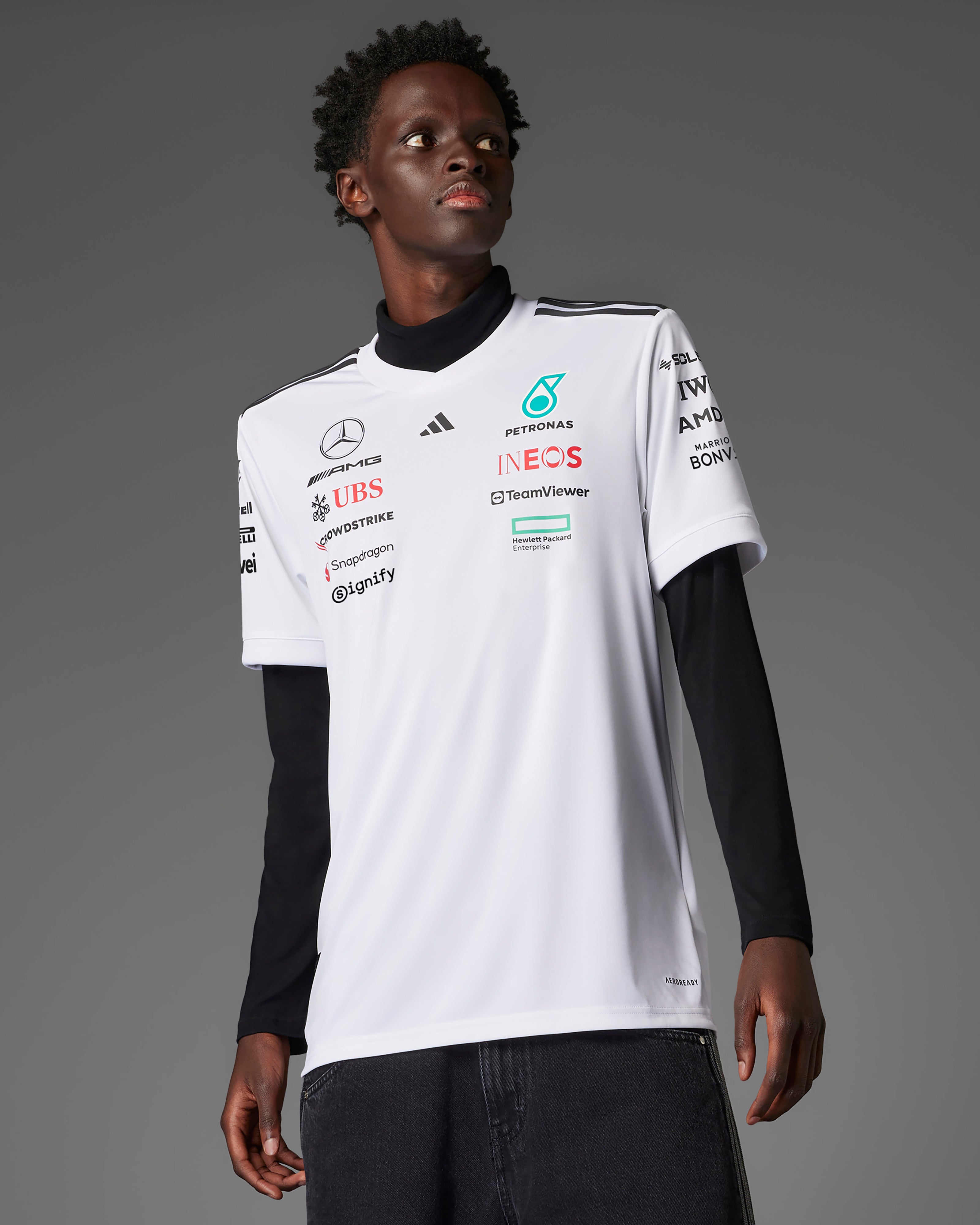 Image of Mens 2025 Team Driver Tee White
