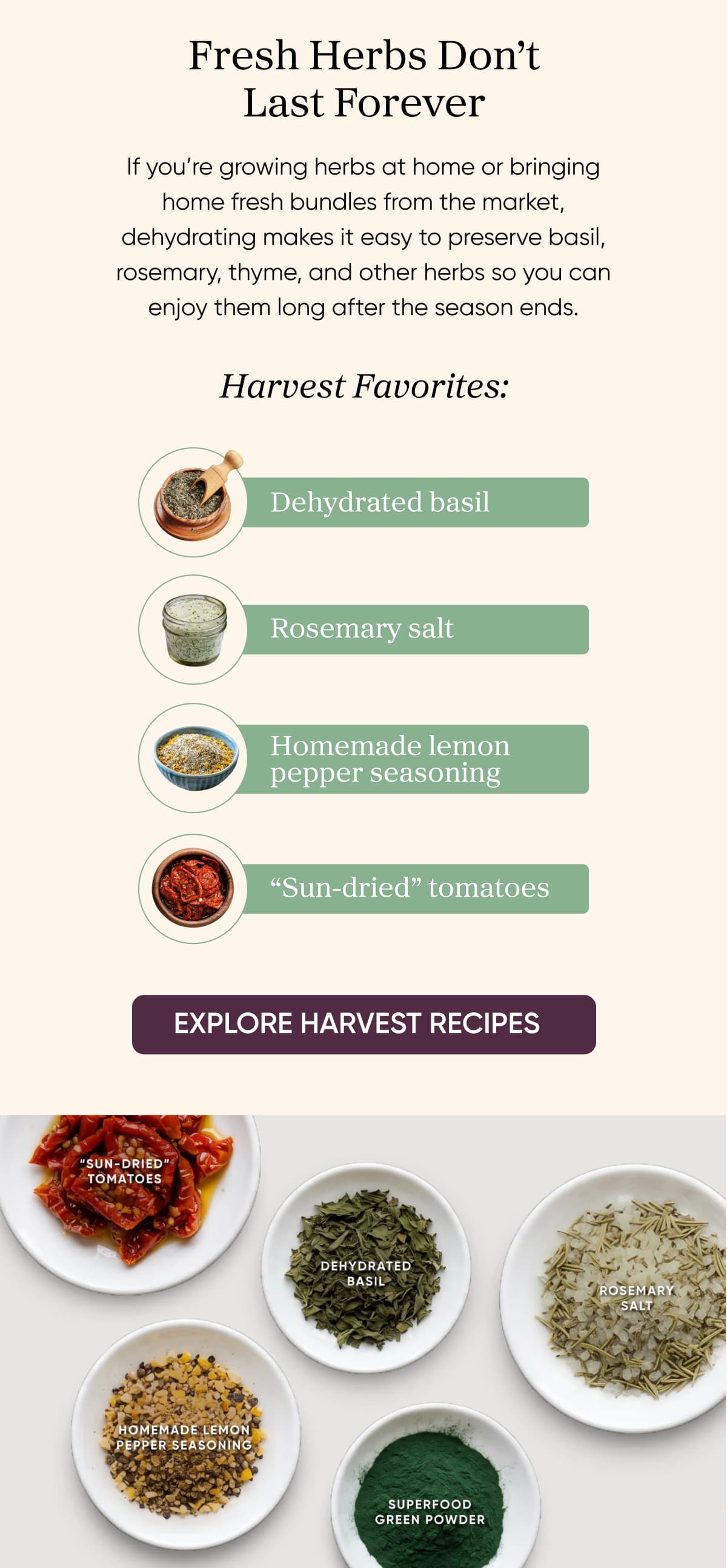 Fresh Herbs Don’t Last Forever