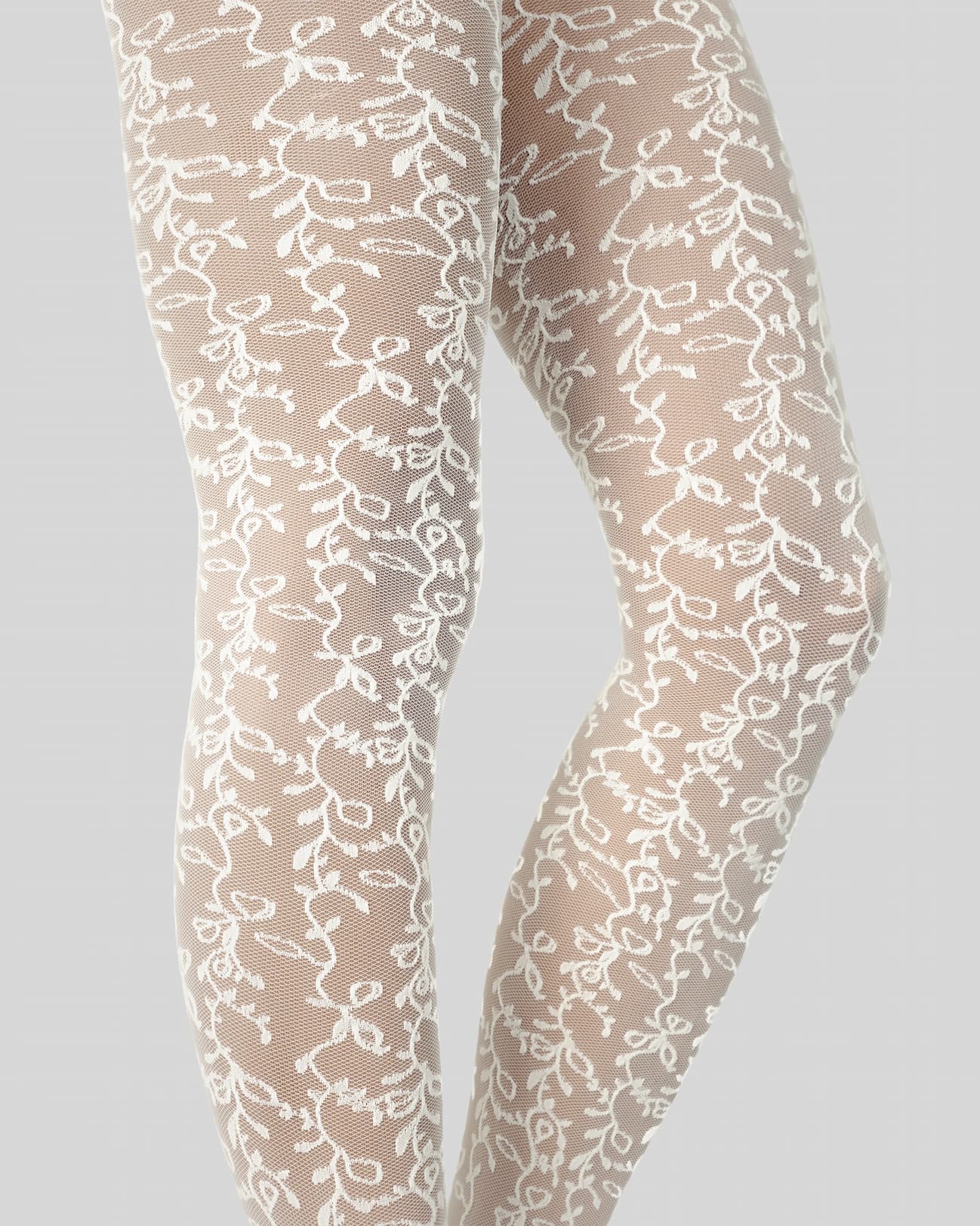 Lo Lace Tights Ivory