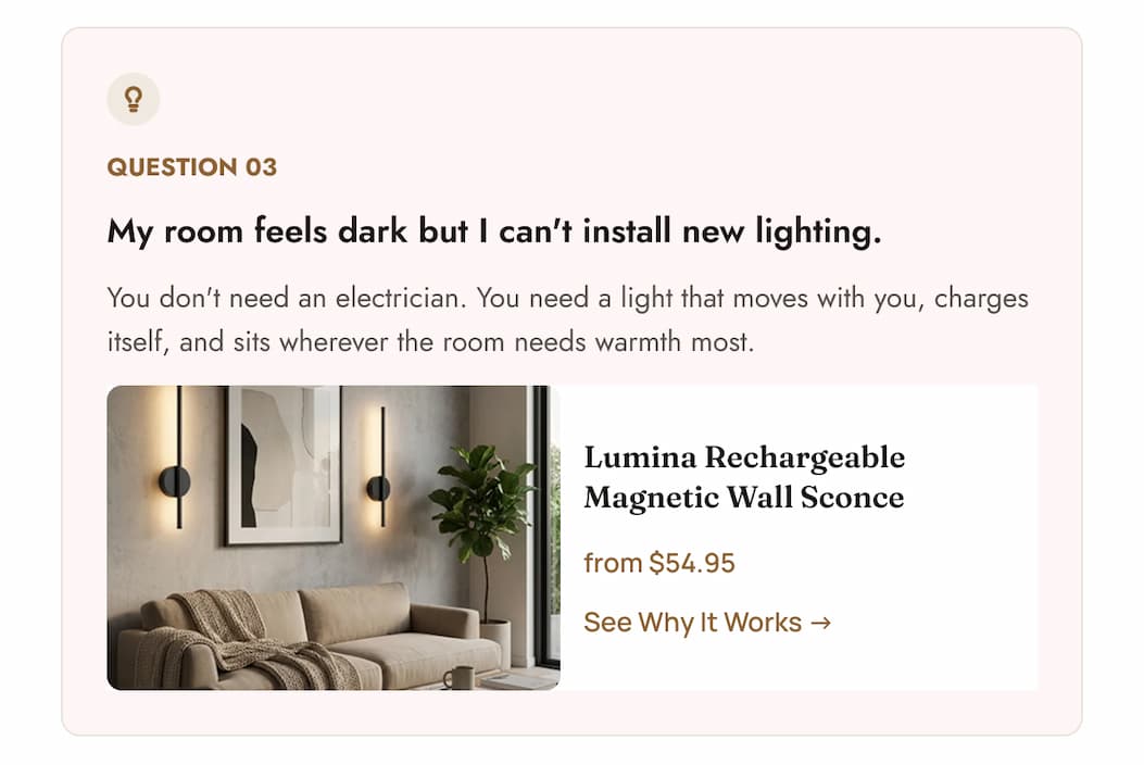 Lumina Rechargeable Magnetic Wall Sconce