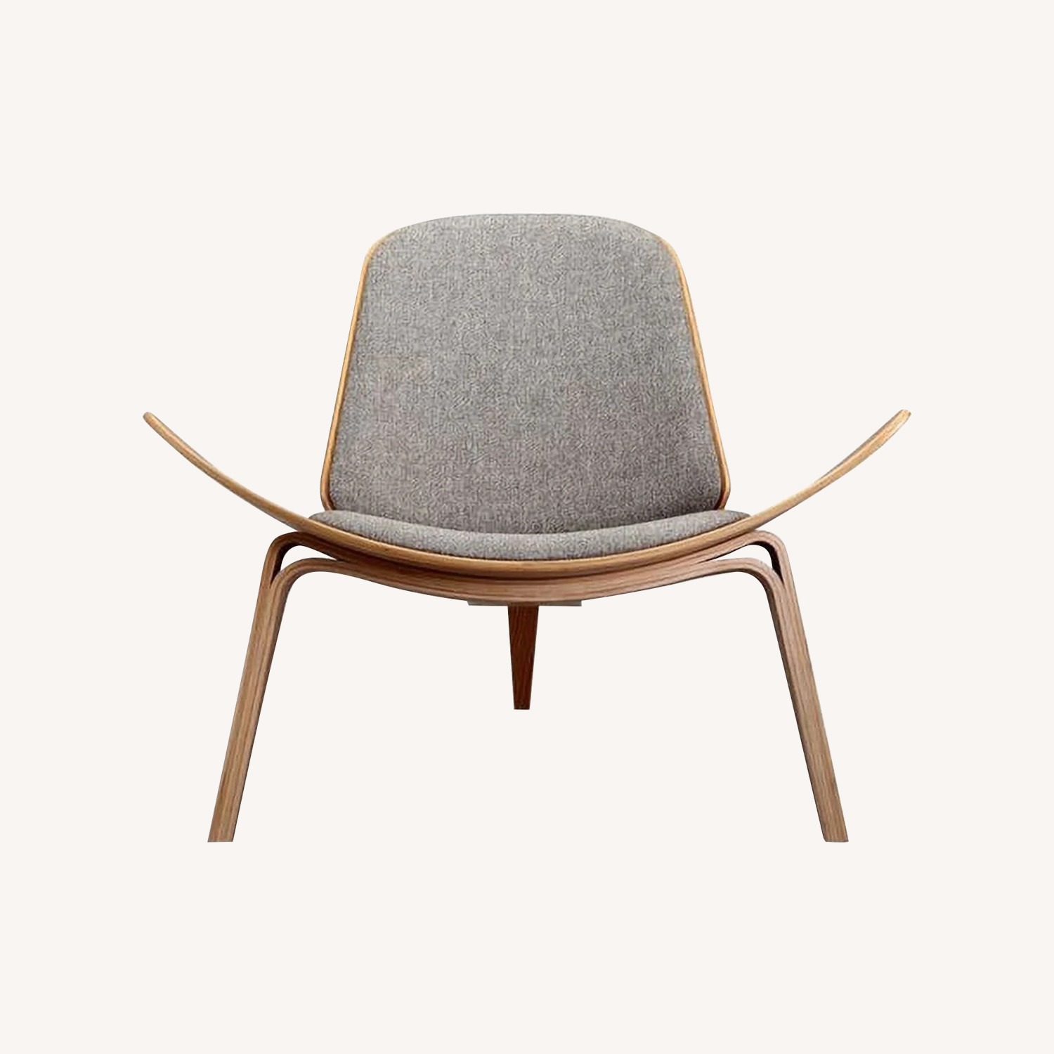 Image of Hans Wegner Style Shell Chairs (set Of 2)