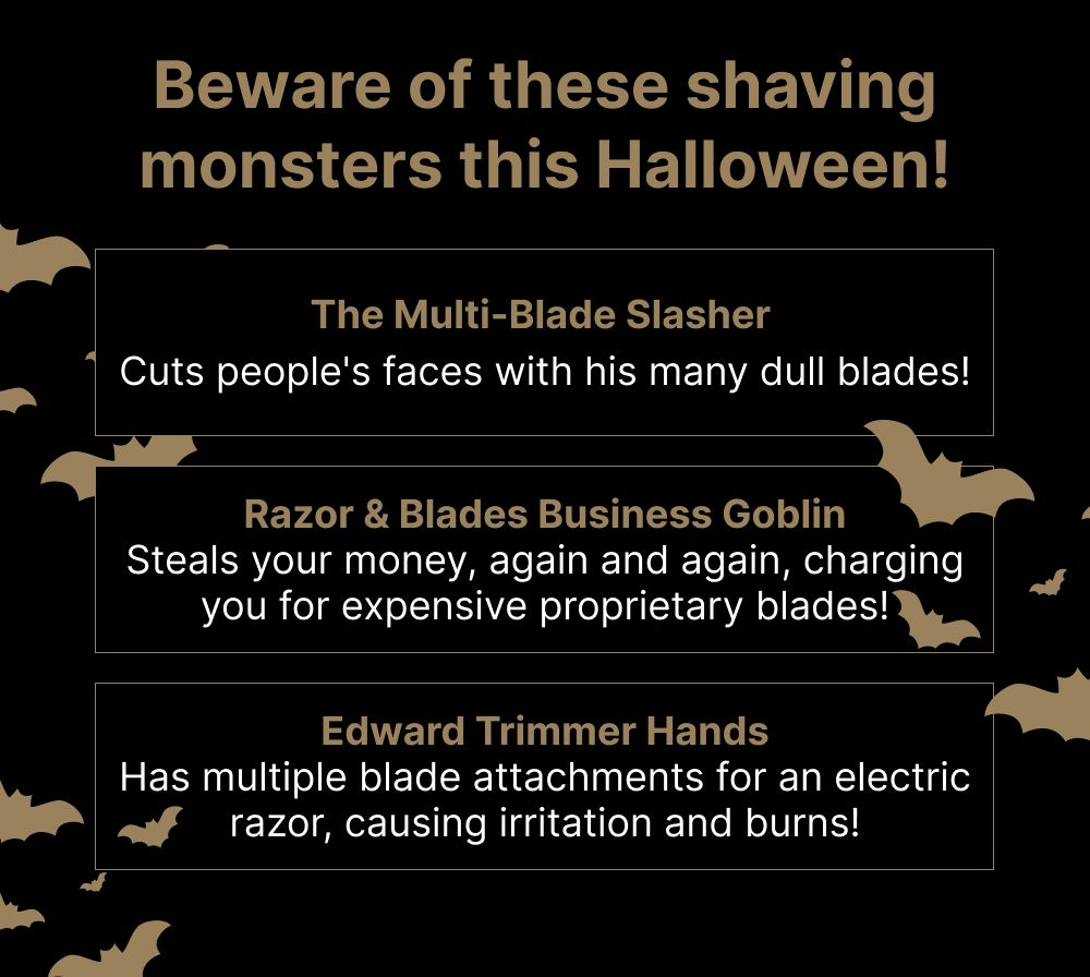 Beware of these shaving monsters this Halloween!