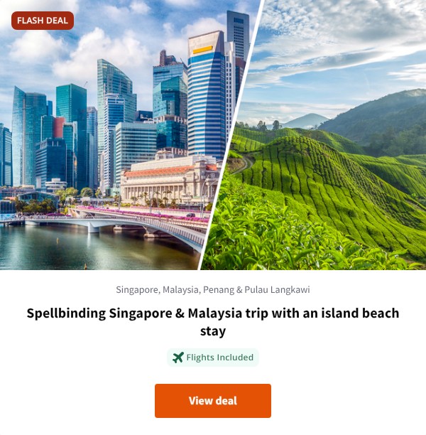 Spellbinding Singapore & Malaysia trip with an island beach stay