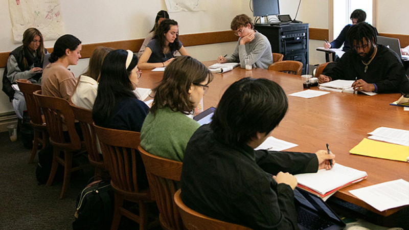 Columbia College students in a classroom