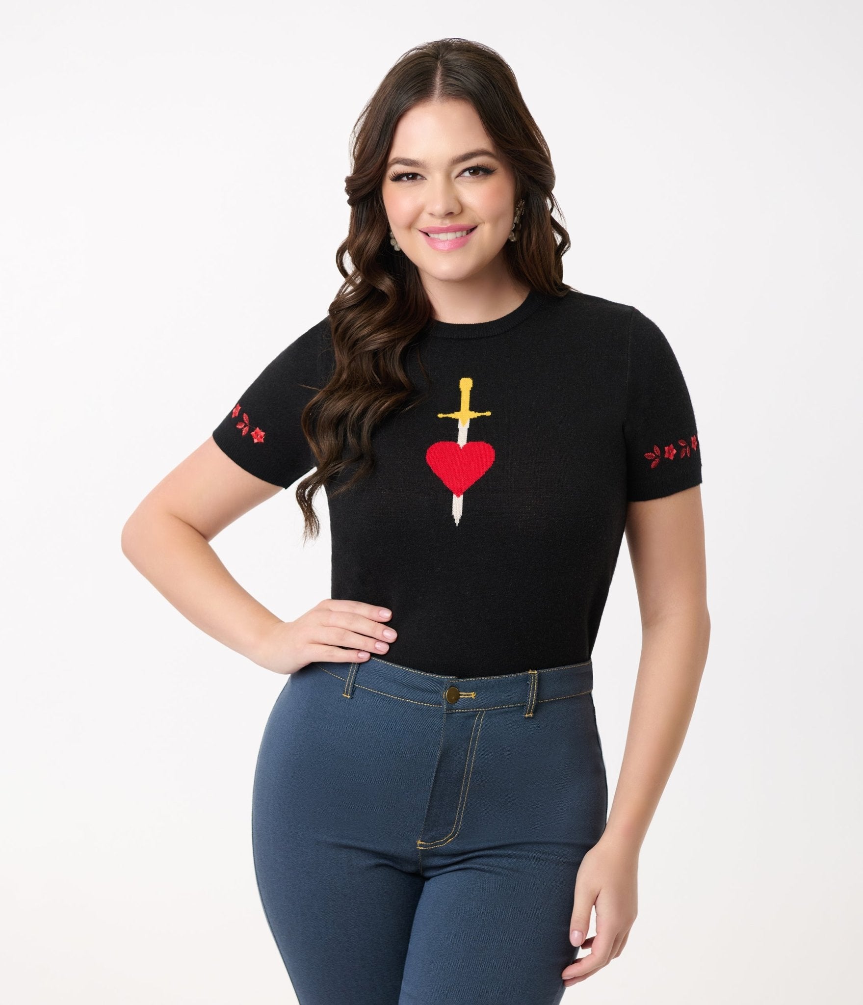 Image of Disney's Snow White Collection by Unique Vintage Evil Queen Puff Sleeve Sweater