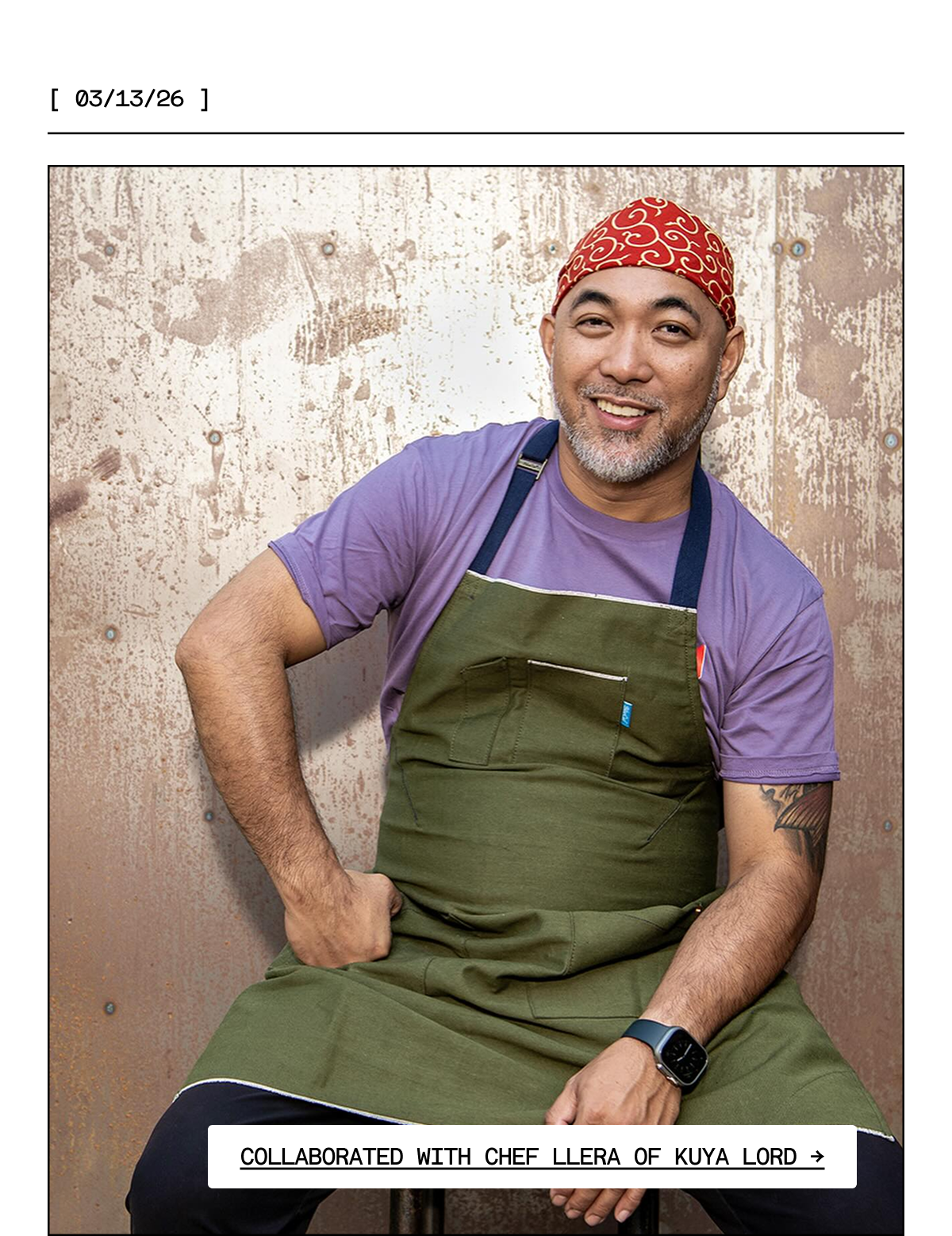 Collaborated with Chef Llera
