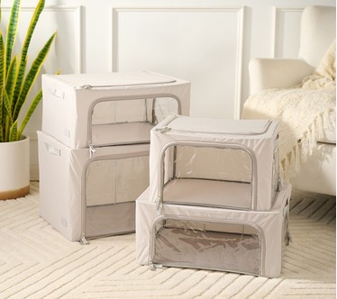 Periea Premium S/4 Collapsible Storage Boxes with 3-Way Entry
