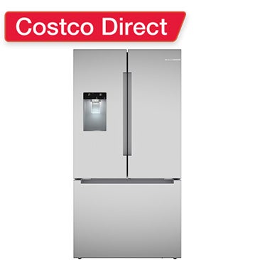 Bosch 100 Series 26 cu. ft. Bottom Mount French Door Refrigerator with External Water and Ice Dispenser