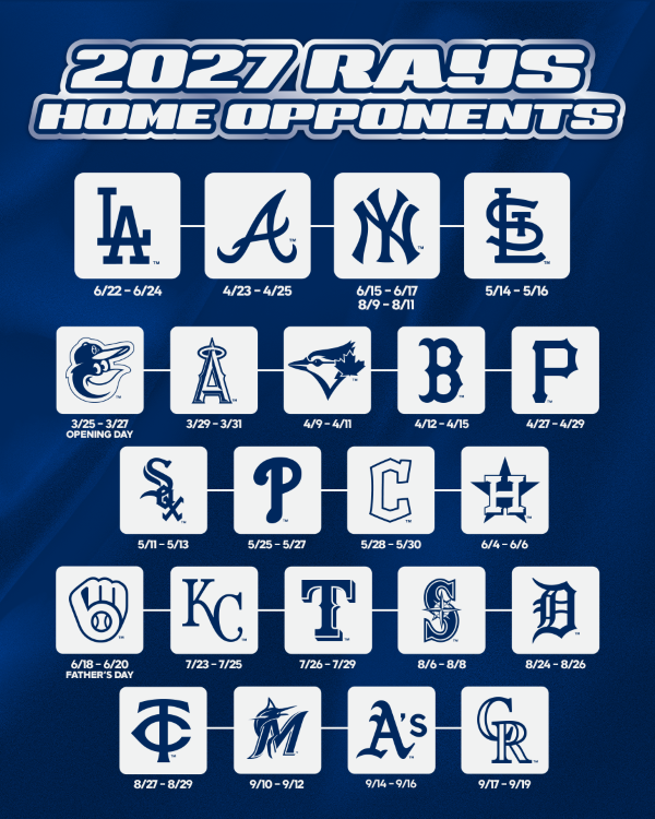 2027 Rays Schedule