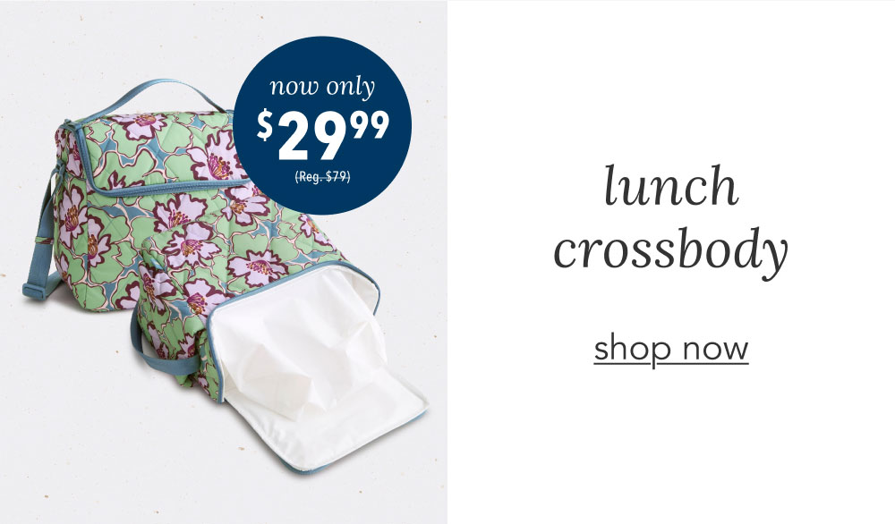 Lunch Crossbody Reflecting Lily Pads