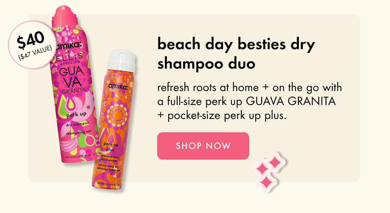 beach day besties dry shampoo duo