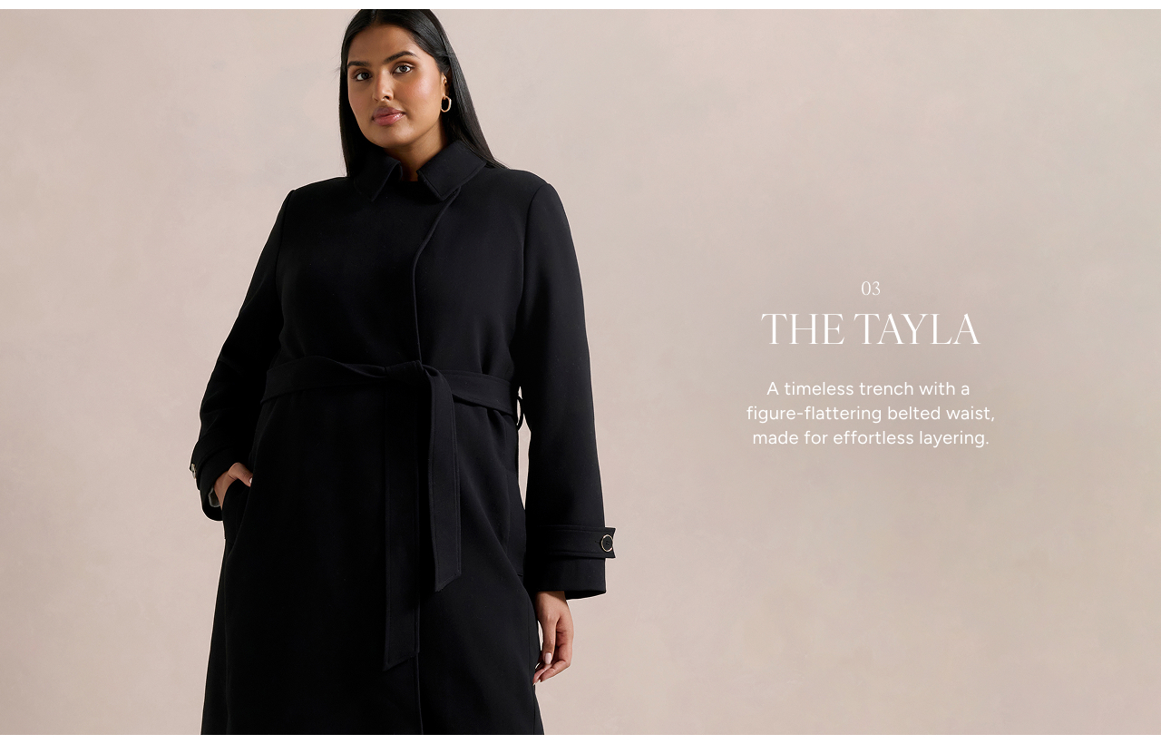 Tayla Curve Trench Coat