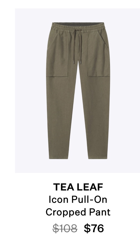 Icon Pull-On Cropped Pant - Tea Leaf