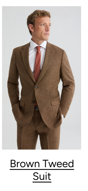 Brown Tweed Suit, $399 