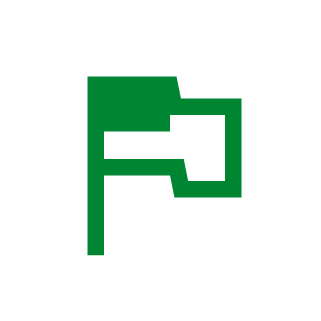 Green American Flag Icon
