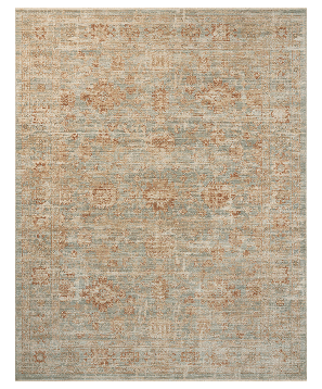 Heritage Aqua / Terracotta Rug
