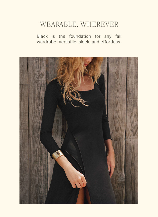 black clothing