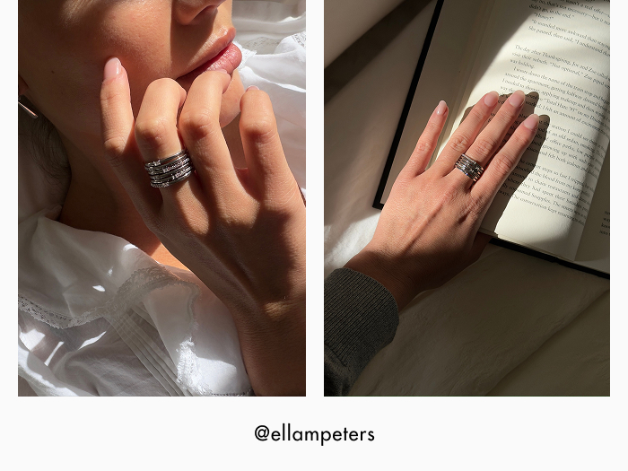 @ellampeters wears Whimsey Silver