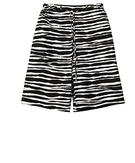 Zebra Lurex Stripe Wide Leg Culotte