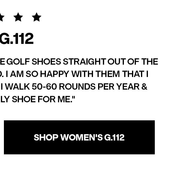 SHOP WOMEN'S G.112 GOLF SHOE