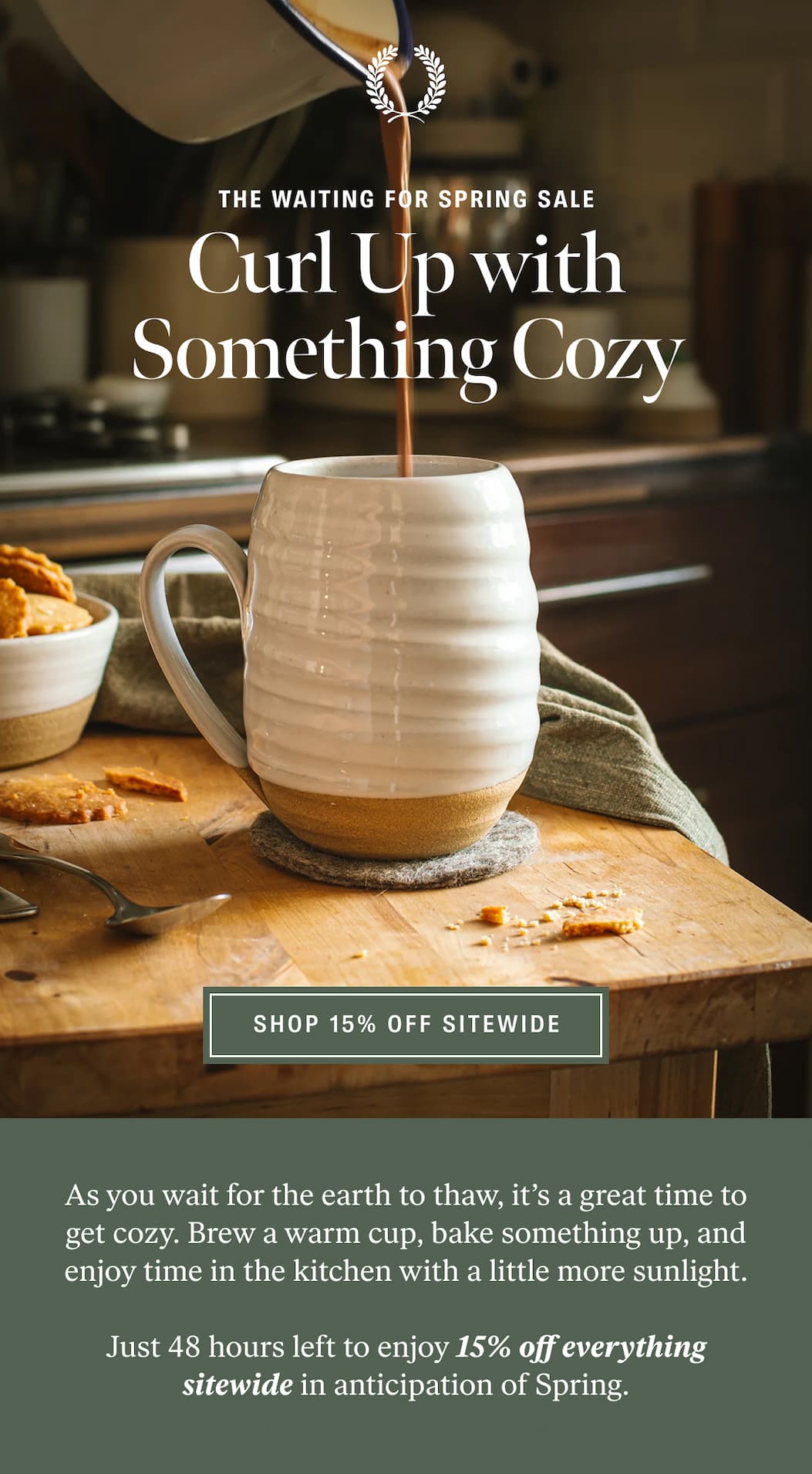 Curl Up with Something Cozy: Shop 15% Off Sitewide