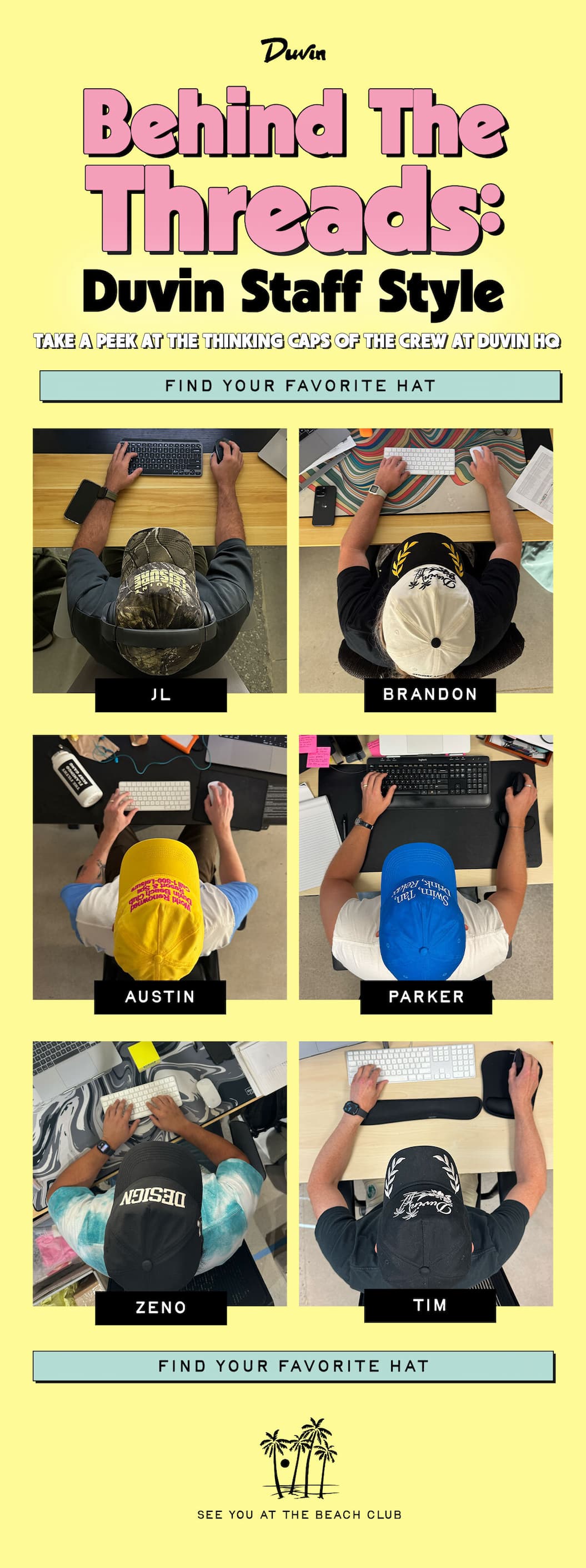 FIND YOUR FAVORITE HAT