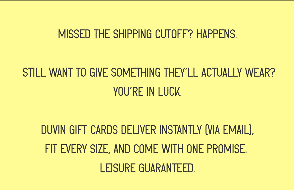 GIFTCARD THE GIFT OF LEISURE ON DEMAND