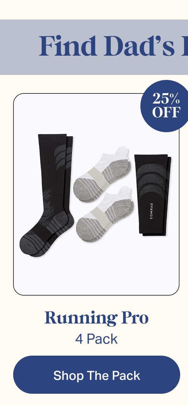 Find dad's perfect pack | Running Pro 4 pack | 25% off