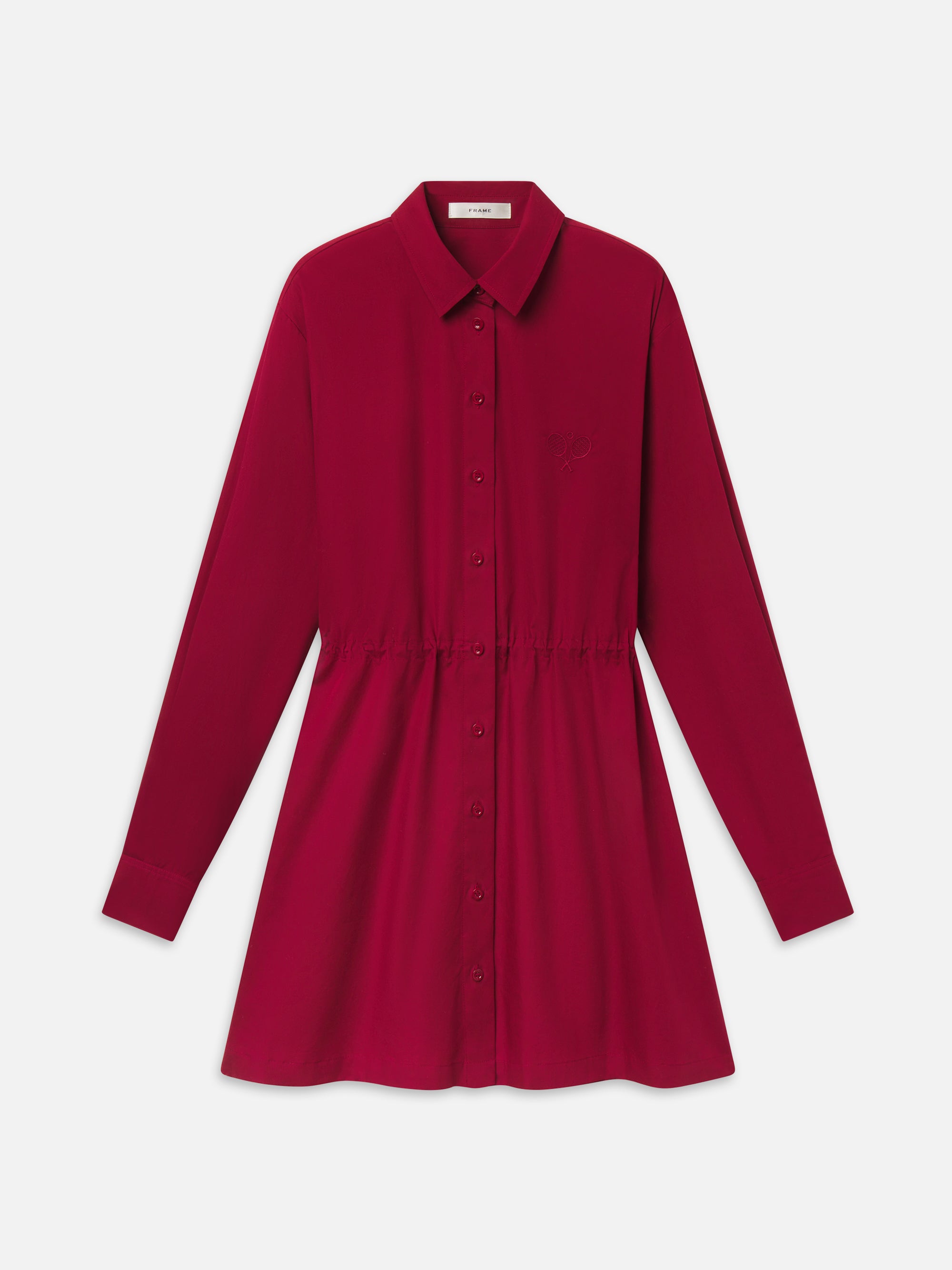 THE TENNIS SHIRT DRESS IN MATCHPOINT RED