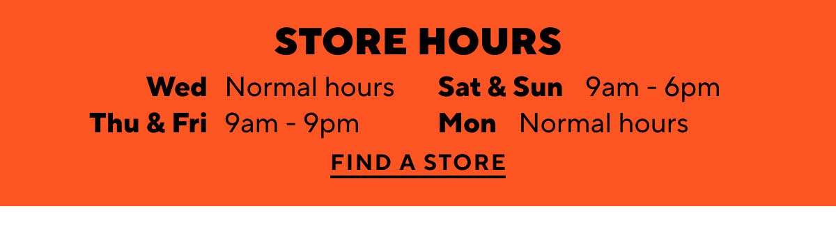 Store Hours