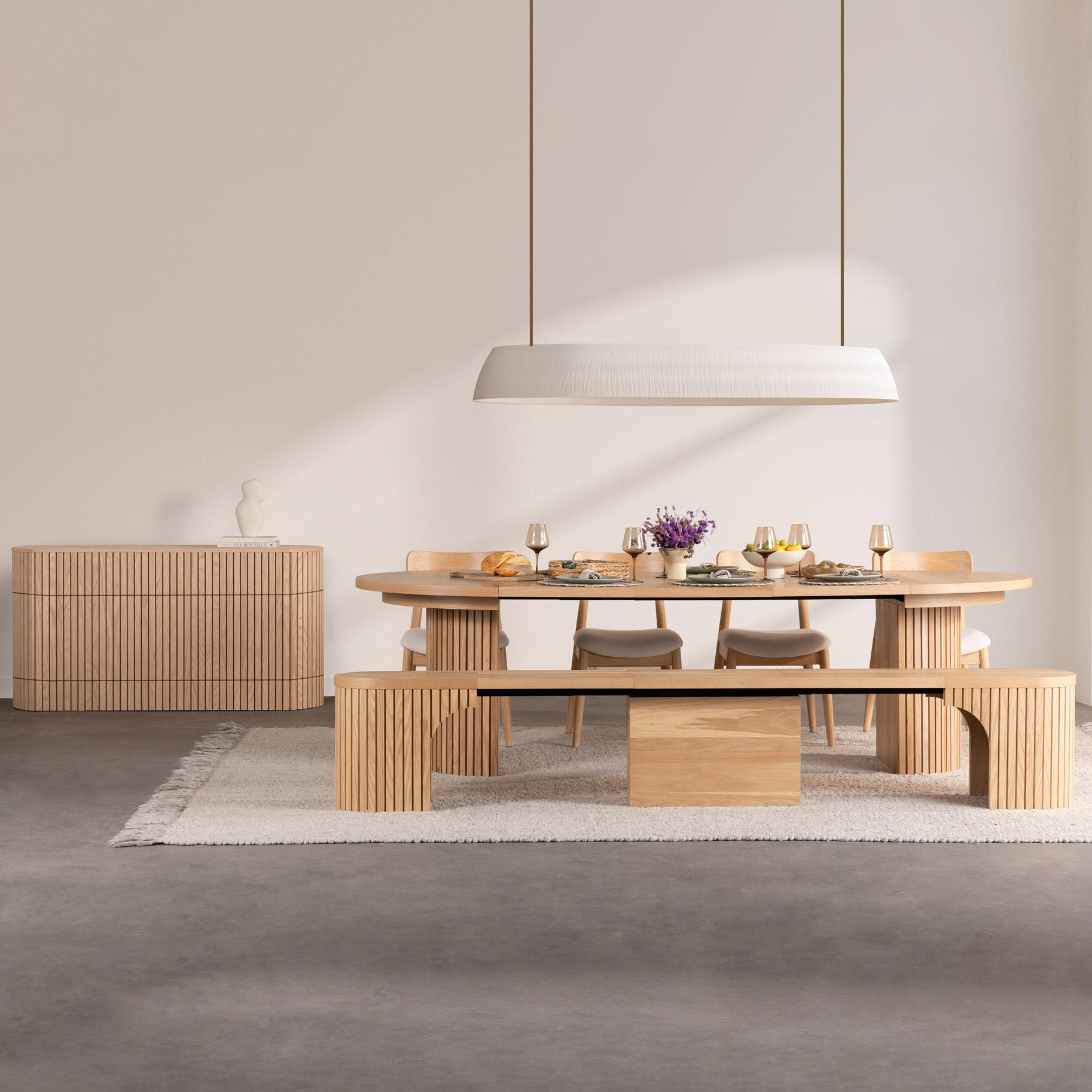 Transformer Table Extendable Dining Set