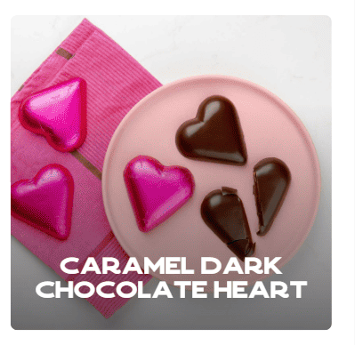 Caramel Dark Chocolate Heart
