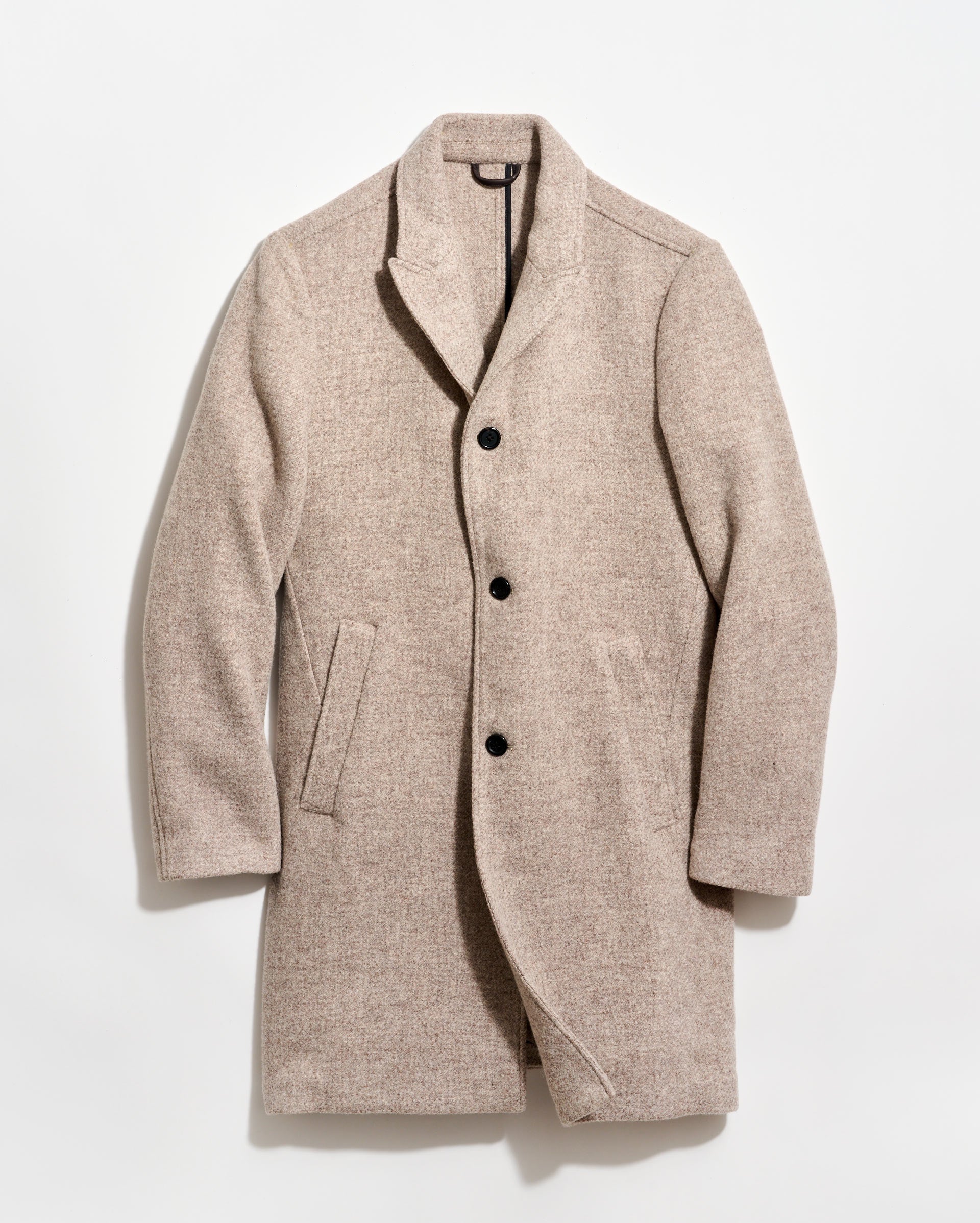 Image of Virgin Wool Twill Walking Car Coat