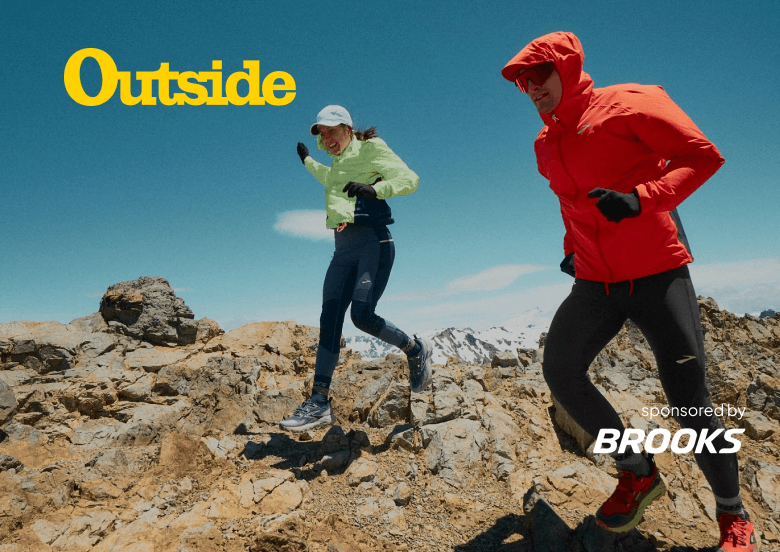 Outside, sponsored by Brooks