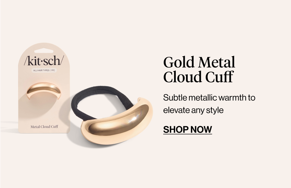 Gold Metal Cloud Cuff  Subtle metallic warmth to elevate any style