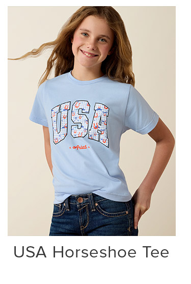 USA Horseshoe Tee