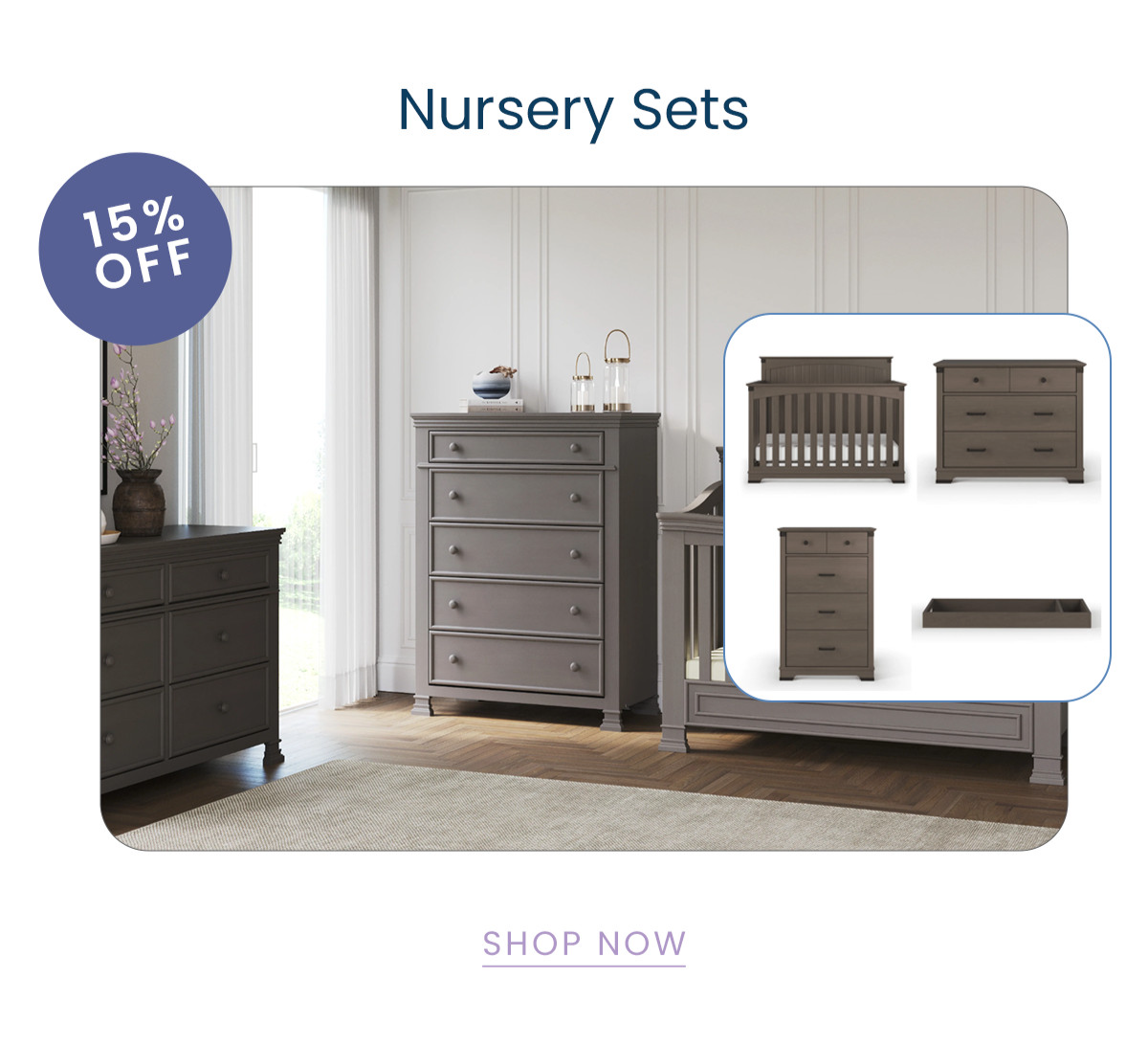 15% off nursery sets