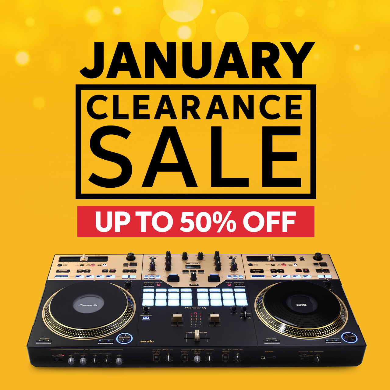 January Clearance: Save Up to 50%!