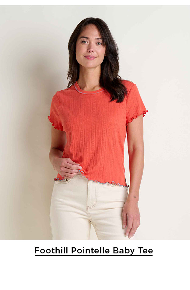 Foothill Pointelle Baby Tee