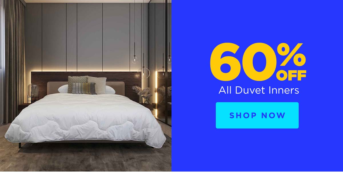 60% Off All Duvet Inners