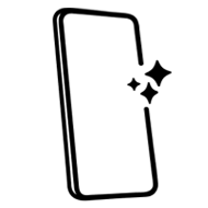 striking phone design icon