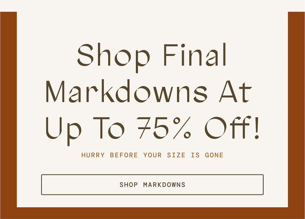Shop Final Markdowns