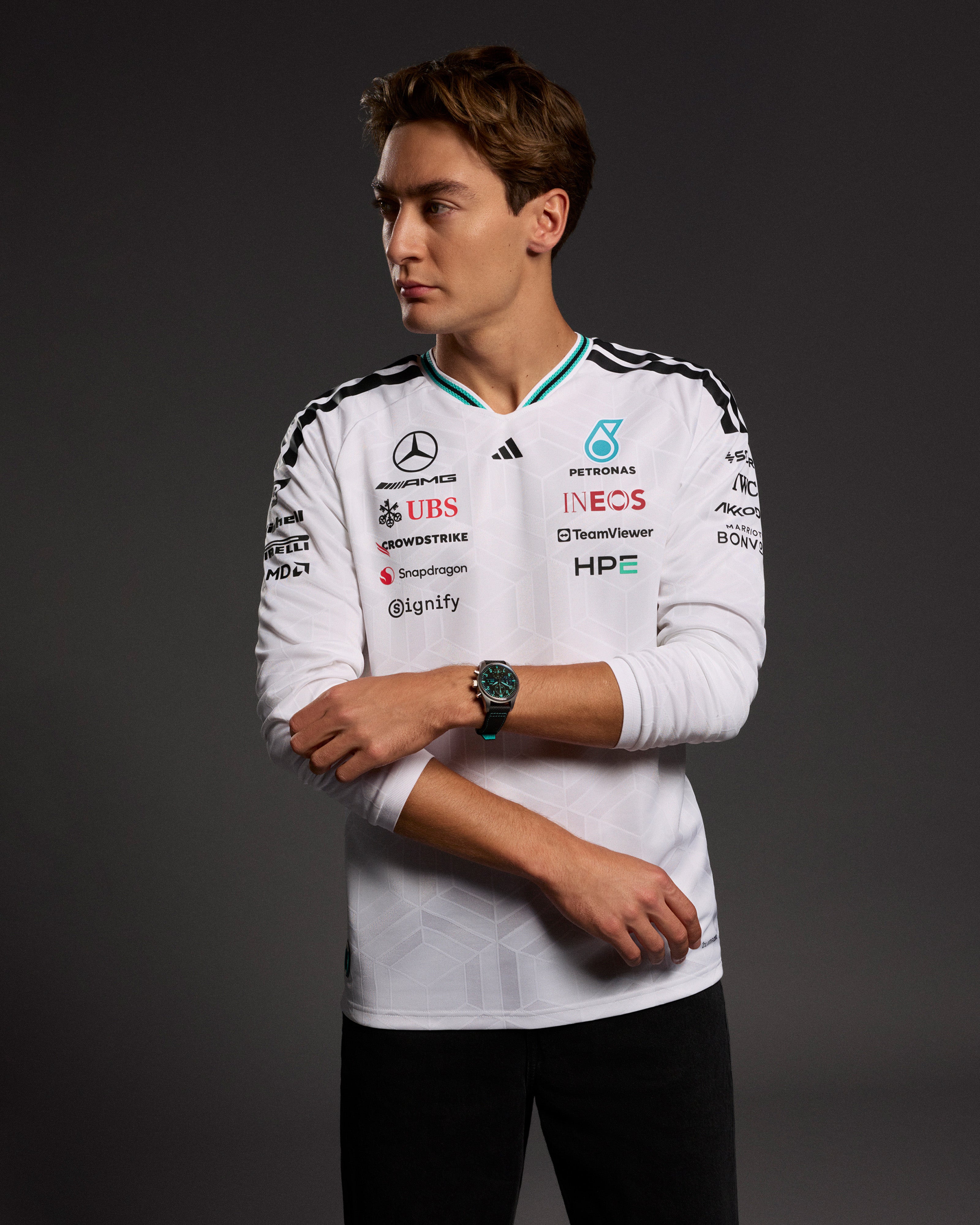 Image of Mens 2026 Authentic Long-Sleeve Driver Tee White