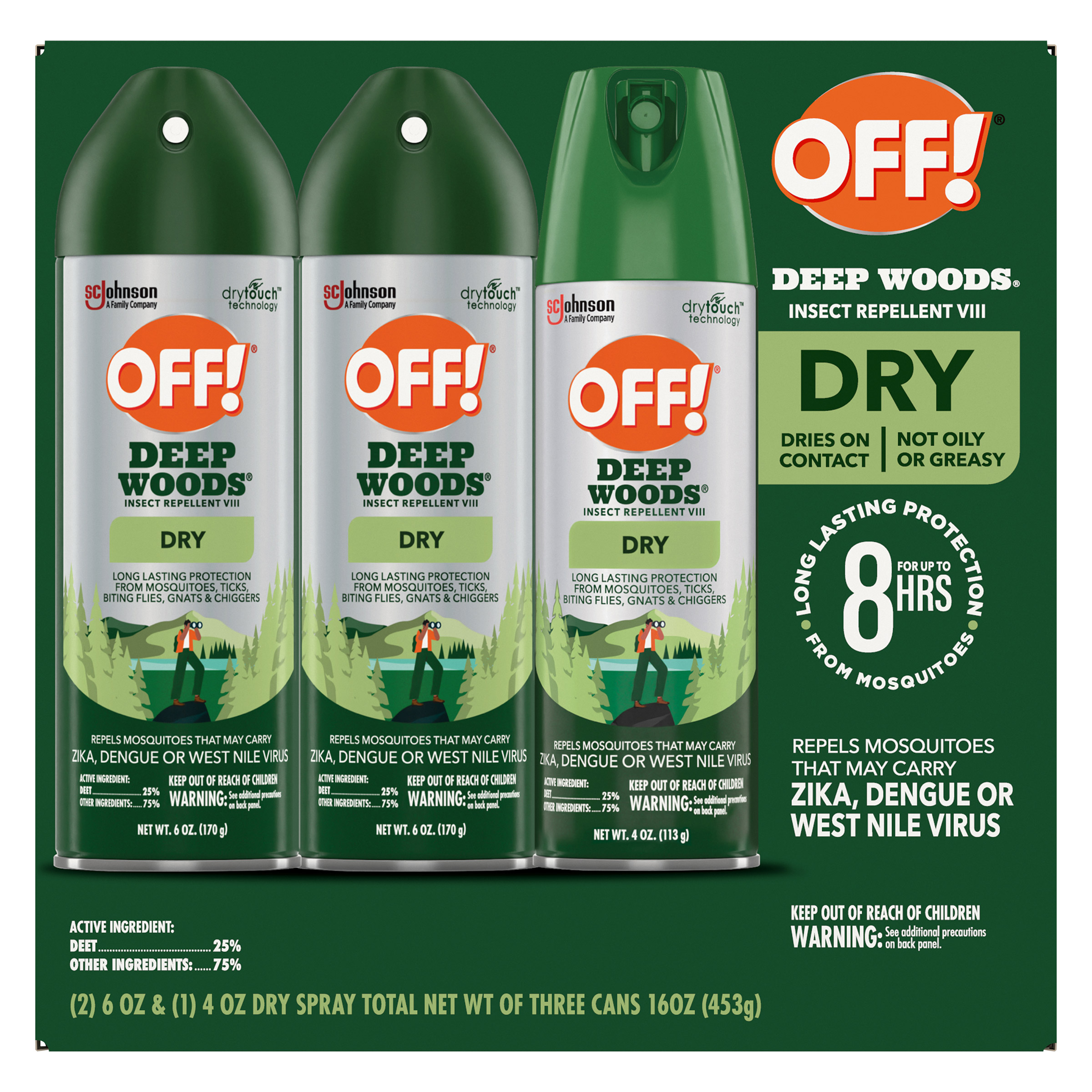 OFF! Deep Woods Dry Insect Repellent Set