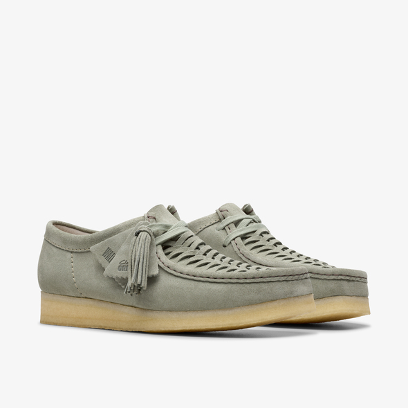 Wallabee Weave Sage Suede