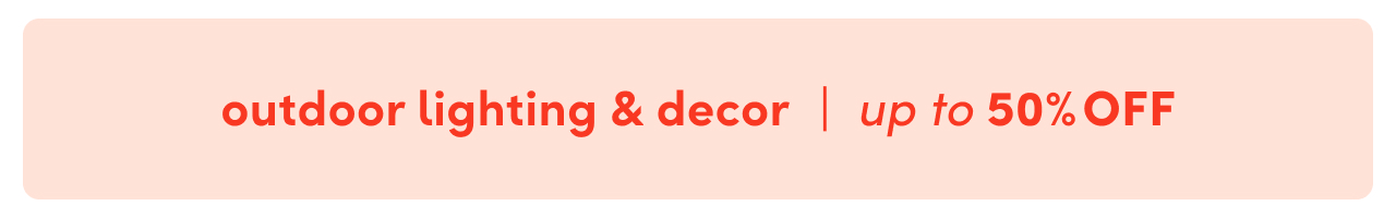 outdoor lighting & decor clearance