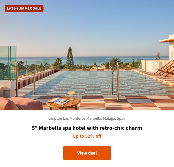 5* Marbella spa hotel with retro-chic charm